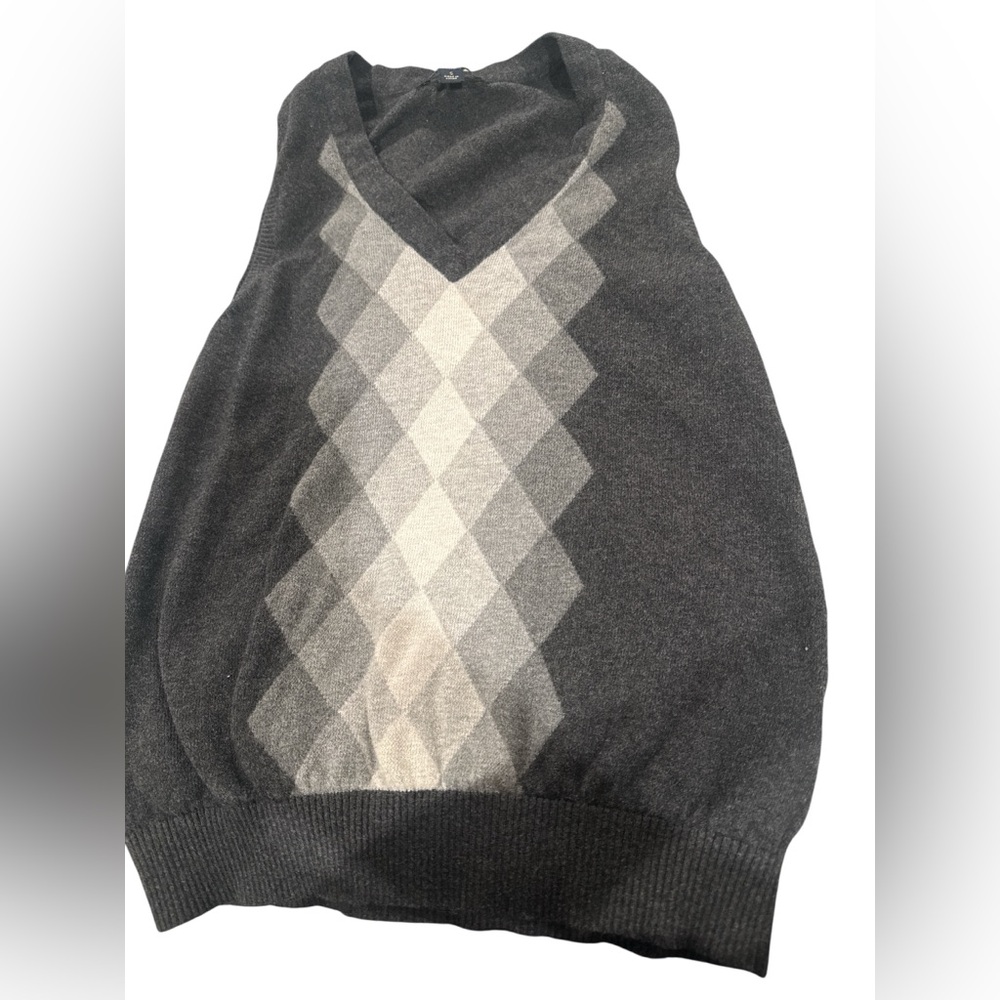 Banana Republic Argyle Sweater‎ Angora Rabbit Hair Soft Luxury Small